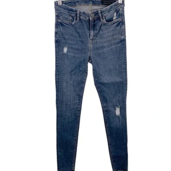 Bundle of 6 Skinny Jeans sizes 24-28 - rag&bone, theory, free people, all saints - Picture 4 of 6